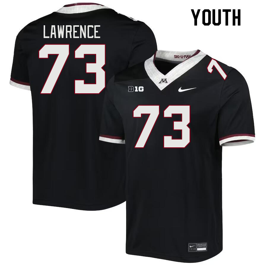Youth #73 Tyrell Lawrence Minnesota Golden Gophers College Football Jerseys Stitched-Black